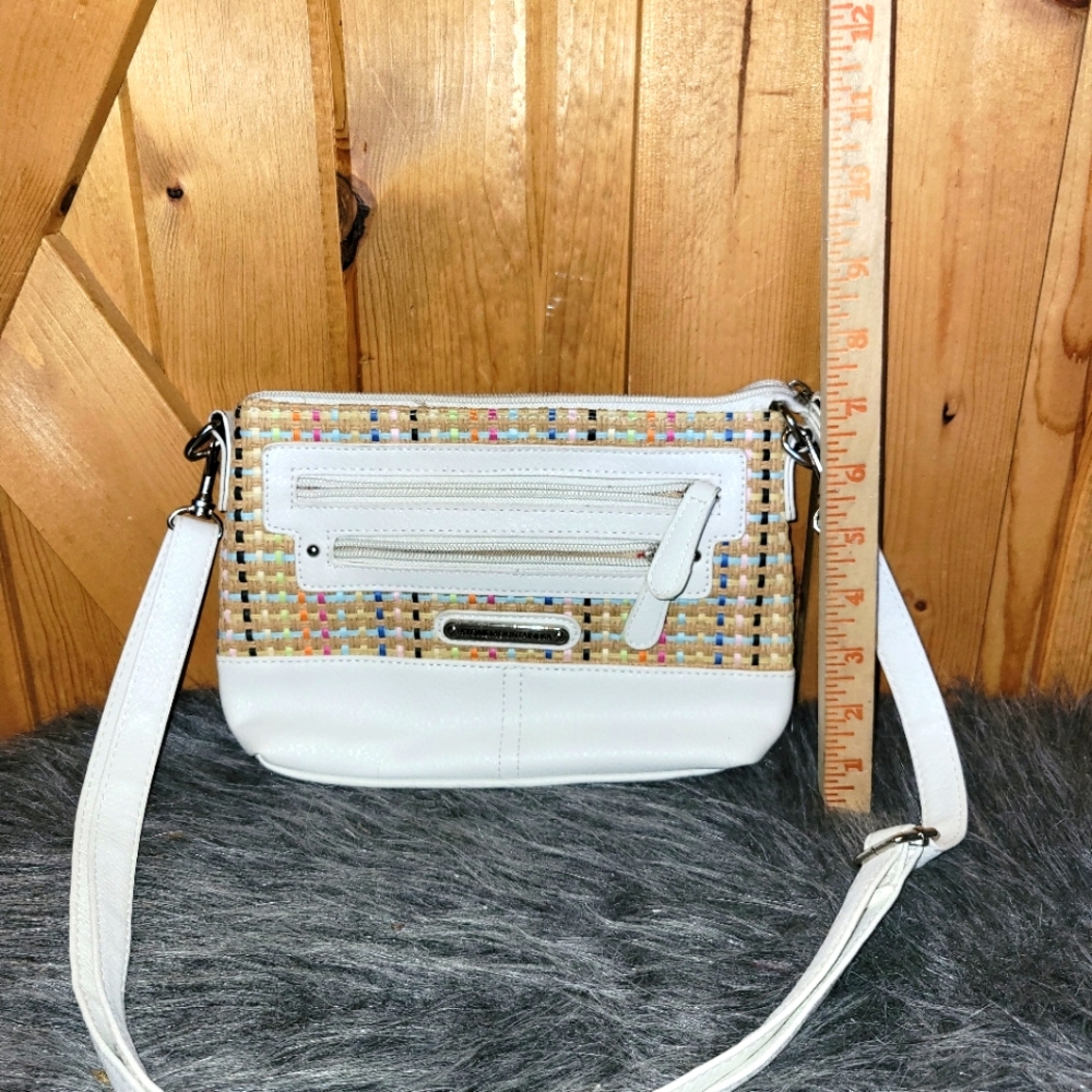 Stone Mountain Accessories Multicolor Woven Crossbody Bag
